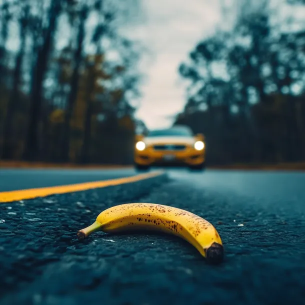 Banana in the road